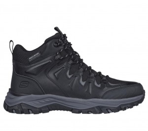 Black Skechers Relaxed Fit: Rickter - Branson Men's Boots | HTVB-92641