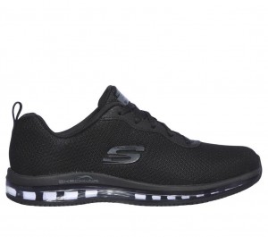 Black Skechers Relaxed Fit: Skech-air Sr Women's Work Shoes | UOQR-84670