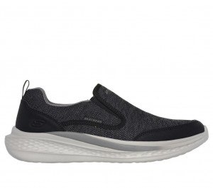 Black Skechers Relaxed Fit: Slade - Lucan Men's Slip On | MTVE-69704