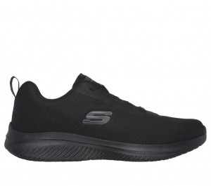 Black Skechers Relaxed Fit: Ultra Flex 3.0 Sr - Daxtin Men's Work Shoes | VZCQ-75046