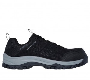 Black Skechers Relment - Byrin Ct Men's Work Shoes | SYDT-14069