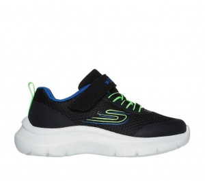 Black Skechers Skech Fast - Brisk Buddies Boys' Sneakers | BXRH-39048