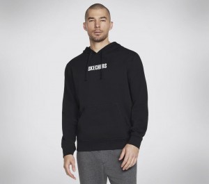 Black Skechers Skech-sweats Incognito Men's Hoodie | GNLW-34251