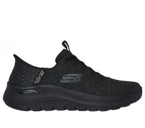 Black Skechers Slip-ins: Arch Fit 2.0 - Look Ahead Men's Sneakers | BXRU-19628