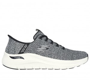 Black Skechers Slip-ins: Arch Fit 2.0 - Look Ahead Men's Sneakers | SKFT-16372