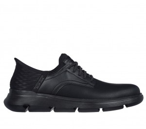 Black Skechers Slip-ins: Garza - Gervin Men's Dress Shoes | HLOR-14938