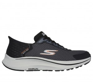 Black Skechers Slip-ins: Go Run Consistent - Empowered Men's Sneakers | LMUR-83205