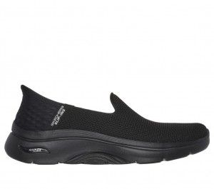 Black Skechers Slip-ins: Go Walk Arch Fit 2.0 - Delara Women's Sneakers | POSX-62734