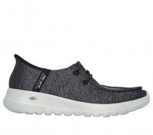 Black Skechers Slip-ins: Go Walk Joy - Ibis Women's Boat Shoes | WIMK-09615