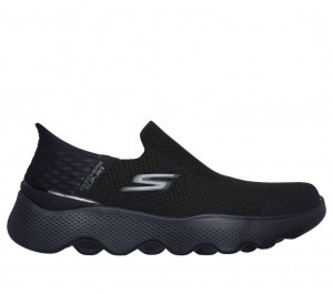 Black Skechers Slip-ins: Go Walk Massage Fit - Current Men's Sneakers | TFUS-53862