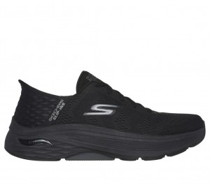 Black Skechers Slip-ins: Max Cushioning Af - Game Men's Sneakers | FGPN-60739