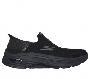 Black Skechers Slip-ins: Max Cushioning Af - Fortuitous Men's Sneakers | KZJW-75016