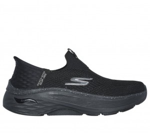 Black Skechers Slip-ins Max Cushioning Af - Fluidity Women's Sneakers | AJDE-68509