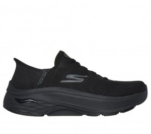 Black Skechers Slip-ins Max Cushioning Af - Paramount Women's Sneakers | OXWF-48253