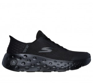 Black Skechers Slip-ins: Max Cushioning Hyper Craze Men's Sneakers | TDIS-79801