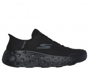 Black Skechers Slip-ins: Max Cushioning Hyper Craze Women's Sneakers | NEVK-06394