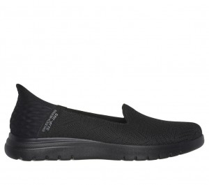 Black Skechers Slip-ins: On The Go Flex - Clover Women's Flats | JHOY-57438