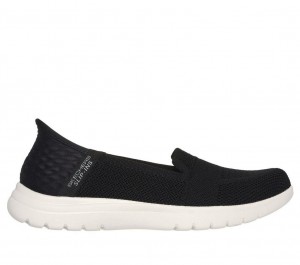 Black Skechers Slip-ins: On The Go Flex - Serene Women's Flats | FVJH-67518