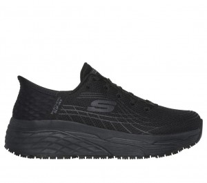 Black Skechers Slip-ins Rf Max Cushioning Elite Women's Work Shoes | NSDP-18046