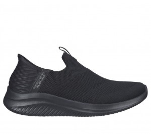 Black Skechers Slip-ins: Ultra Flex 3.0 - Cozy Streak Women's Sneakers | CFQO-05237