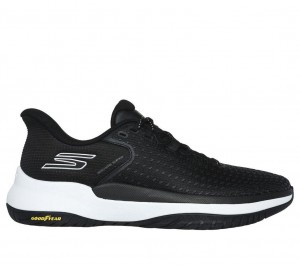 Black Skechers Slip-ins: Viper Court Pro Elite Women's Sneakers | FVTU-23741