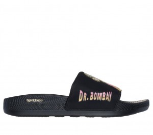 Black Skechers Snoop Dogg: Hyper Slide - Dr. Bombay Men's Sandals | FPXQ-46312