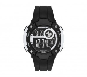 Black Skechers Sport Digital Men's Watch | GPOJ-01829