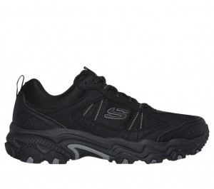 Black Skechers Stamina At - Upper Stitch Men's Sneakers | DRZM-02761