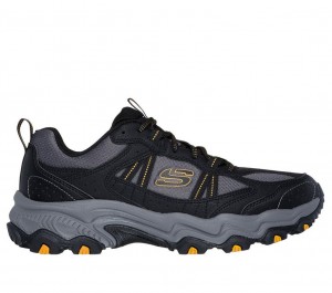 Black Skechers Stamina At - Upper Stitch Men's Sneakers | URNX-62340