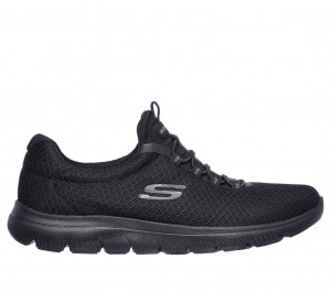 Black Skechers Summits Women's Sneakers | CBID-03248