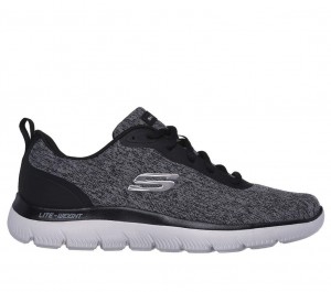 Black Skechers Summits - Forrader Men's Sneakers | XPFJ-82563