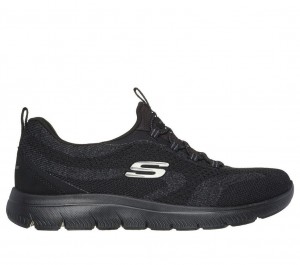 Black Skechers Summits - New Nature Women's Sneakers | NUOJ-51479