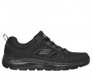 Black Skechers Summits - New World Men's Sneakers | WYAJ-28470