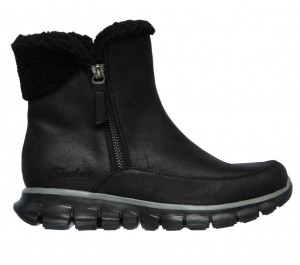 Black Skechers Synergy - Collab Women's Boots | FBMS-86723