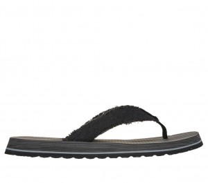 Black Skechers Tantric - Fritz Men's Sandals | NGJM-24596