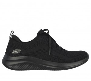 Black Skechers Ultra Flex 3.0 - Big Plan Women's Sneakers | URJL-87240