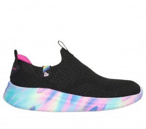 Black Skechers Ultra Flex 3.0 - Blissful Bay Girls' Sneakers | EKDJ-95783