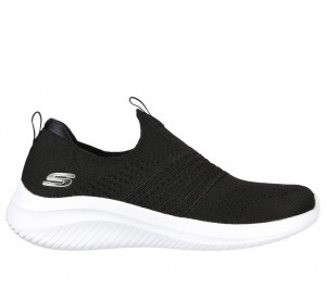 Black Skechers Ultra Flex 3.0 - Classy Charm Women's Sneakers | YCKD-49602