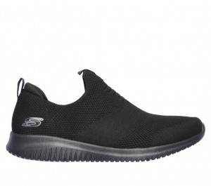 Black Skechers Ultra Flex - First Take Women's Sneakers | HMOX-53170