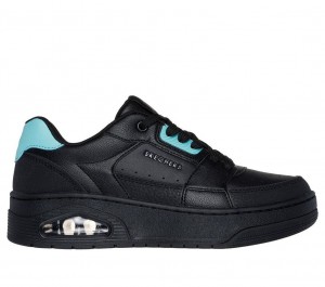 Black Skechers Uno Court - Courted Style Women's Sneakers | SEMA-84735