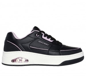 Black Skechers Uno Court - Courted Style Women's Sneakers | WUOC-92065