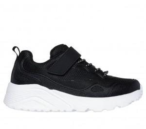 Black Skechers Uno Lite - Worlo Boys' Sneakers | IEUQ-15643