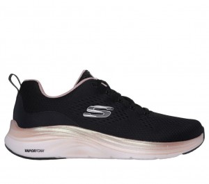 Black Skechers Vapor Foam - Midnight Glimmer Women's Sneakers | SOKC-56824