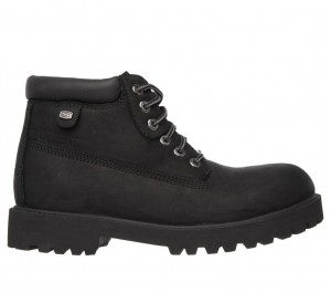 Black Skechers Verdict Men's Boots | VCGZ-42081