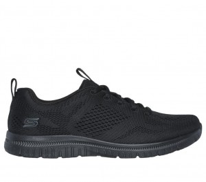 Black Skechers Virtue - Ambrosia Women's Walking Shoes | ZQKM-80123