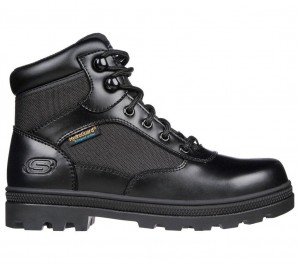 Black Skechers Work: Rotund - Briggit Women's Boots | SRIH-87192