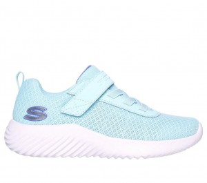 Blue Skechers Bounder - Cool Cruise Girls' Sneakers | QGKP-21643