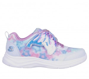 Blue Skechers Glimmer Kicks - Magical Wings Girls' Sneakers | CSFB-68419