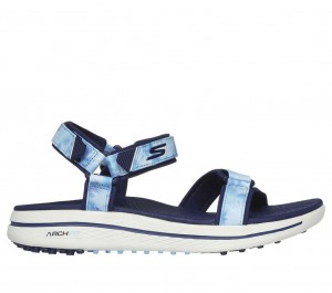 Blue Skechers Go Golf Arch Fit - Arch Fit Daisies Women's Sandals | NKQC-79851