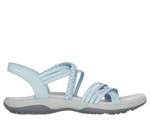 Blue Skechers Reggae Slim - In-love Women's Sandals | QVLU-78352